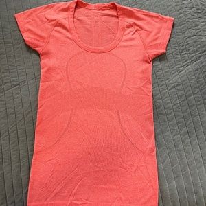 Lululemon Orange Swiftly Tech Short Sleeve T-Shirt